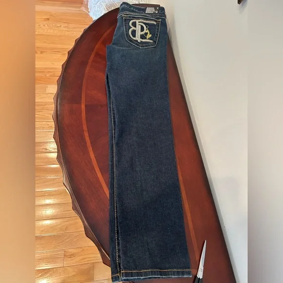 Vintage Baby Phat Jeans with Gold Embroidery - Picture 13 of 13